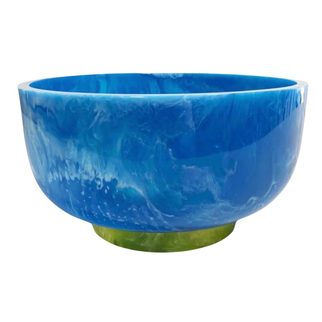 BEATRIZ BALL Rio Resin Large Bowl With Blue And Green Base