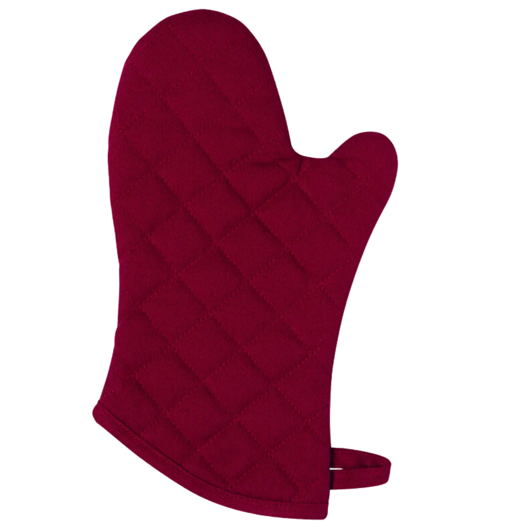 NOW DESIGNS Superior Carmine Red Oven Mitt