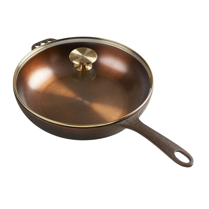 SMITHEY IRONWARE NO. 11 Deep Skillet Plus Glass Lid