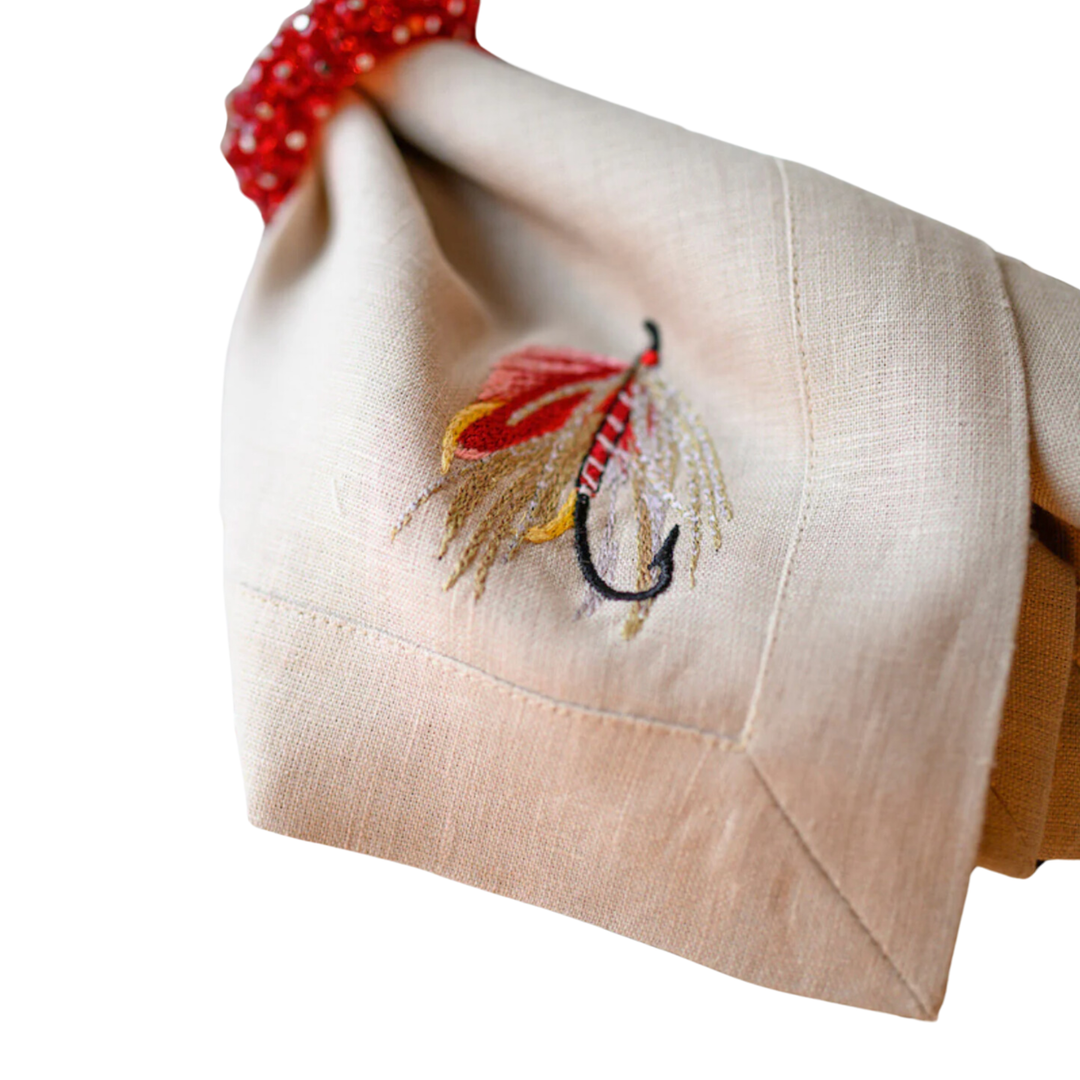 ARTE ITALICA Fly Fishing Hook Large Napkin