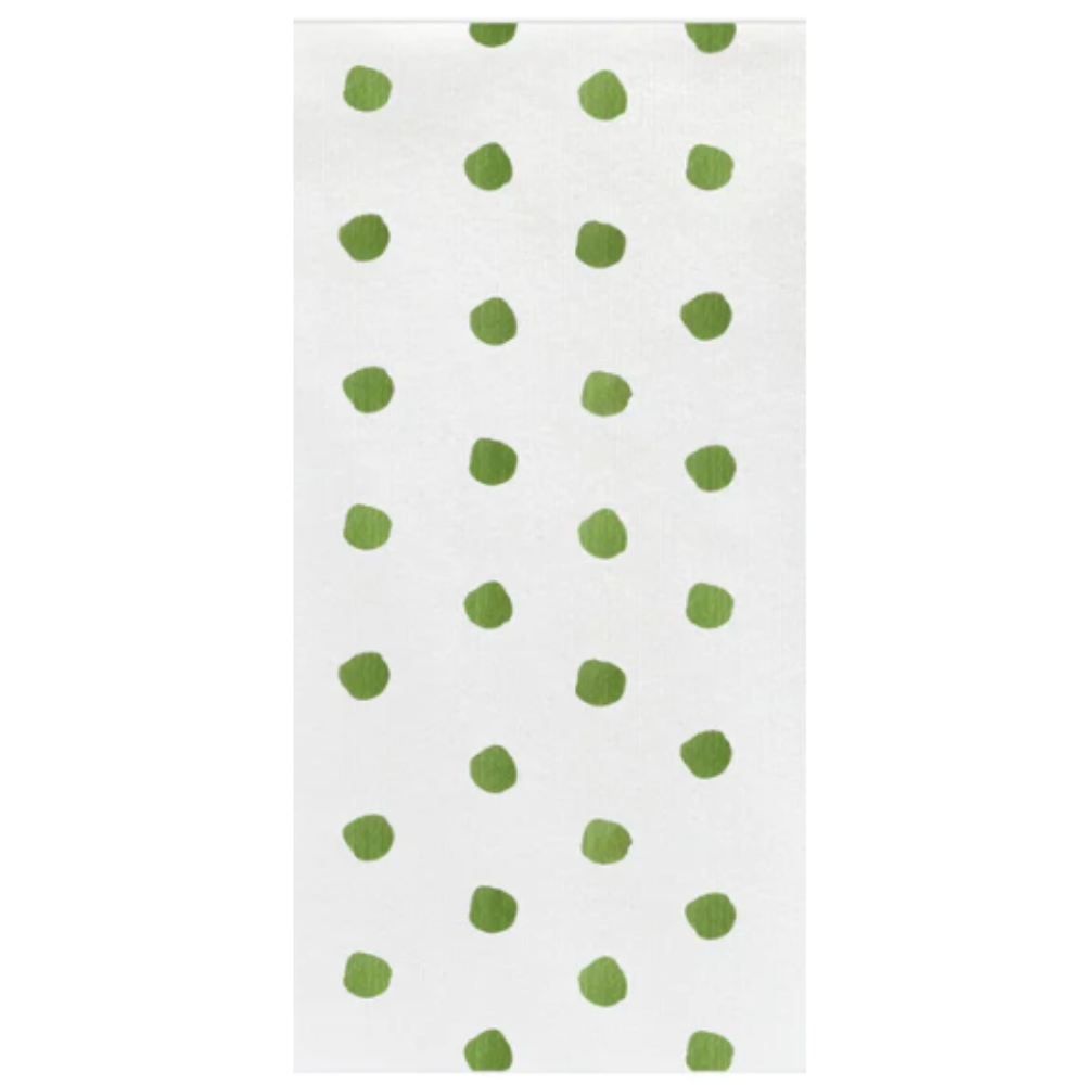 VIETRI Papersoft Green Dot Guest Towels