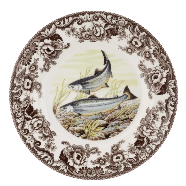 SPODE WOODLAND KING SALMON DINNER PLATE