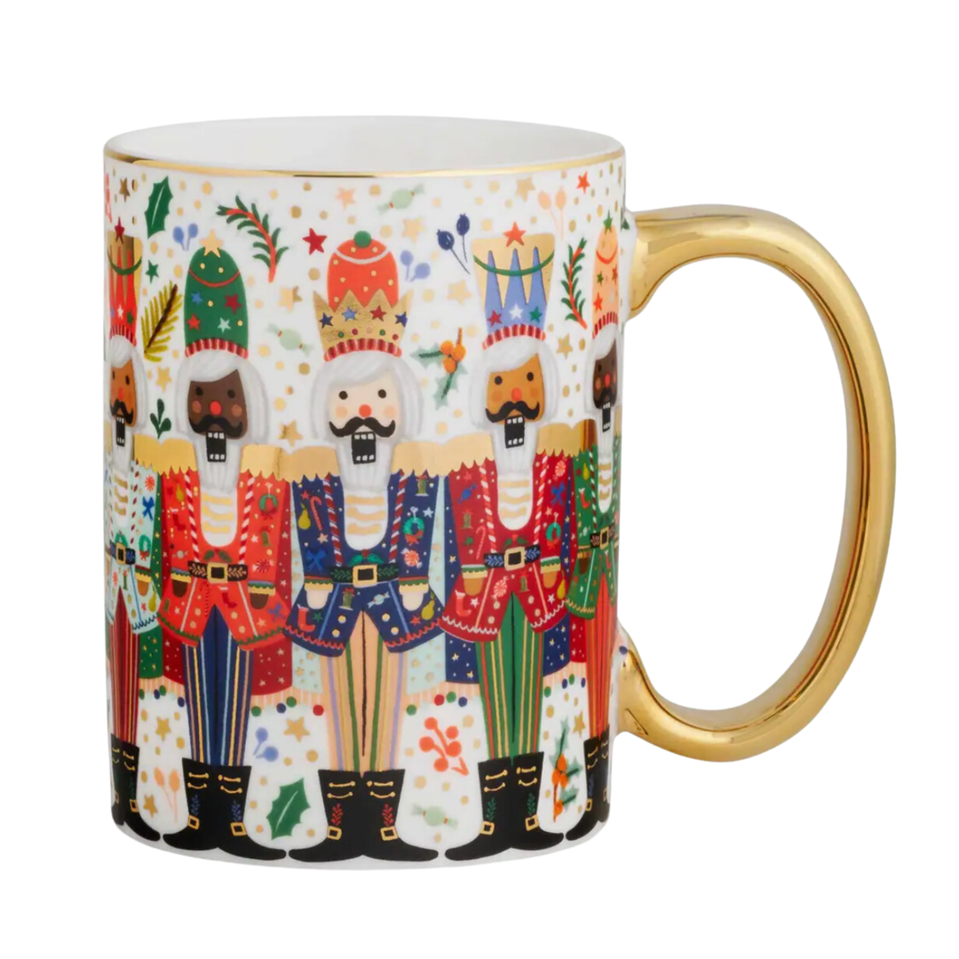 RIFLE PAPER Nutcracker Brigade Porcelain Mug