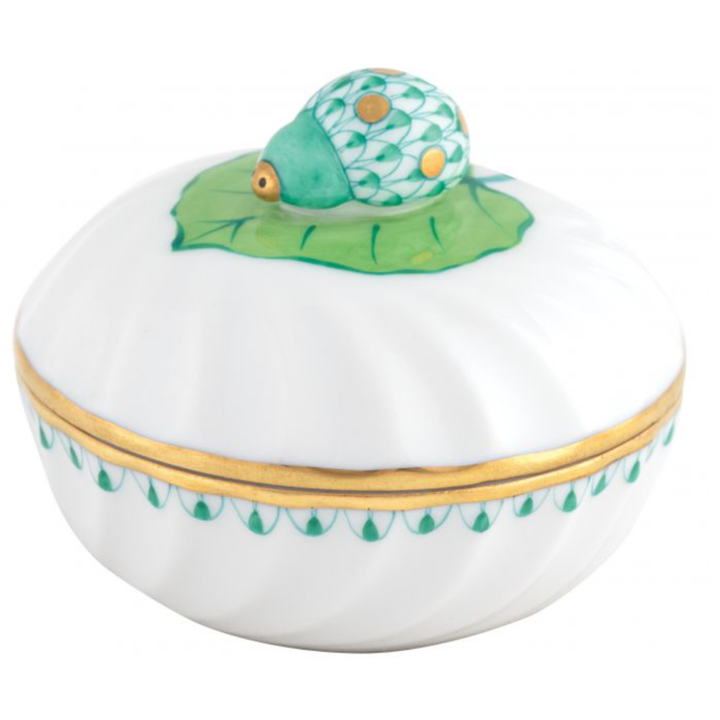 HEREND Ladybug Box GREEN