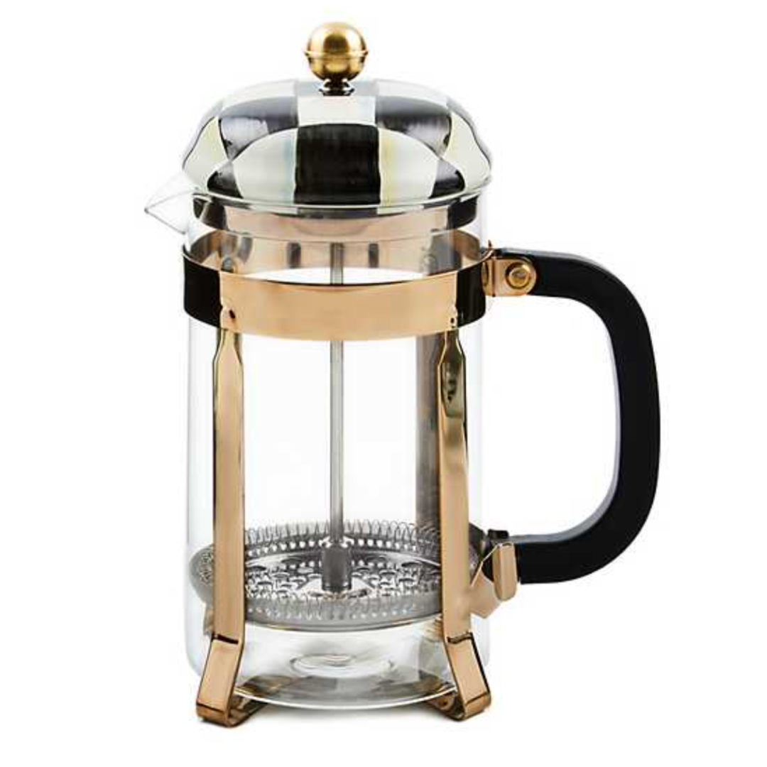 MACKENZIE CHILDS Courtly Check French Press