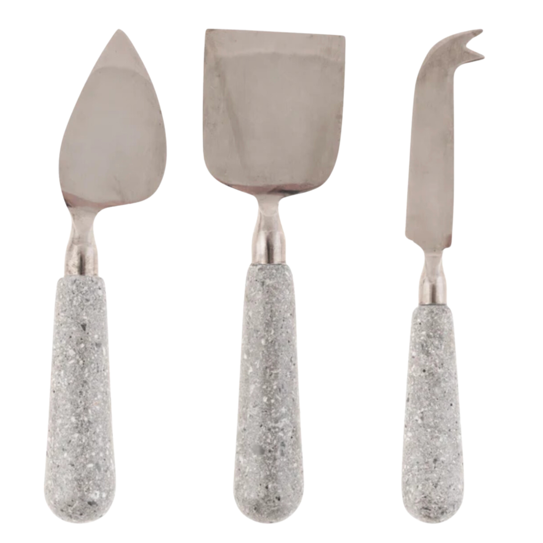 KARMA Set Of 3 Sonoma Stone Cheese Tools