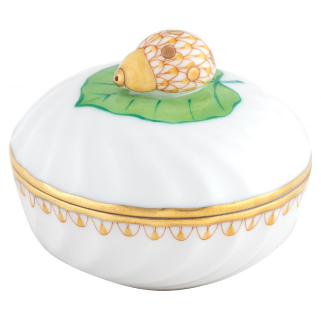 HEREND Ladybug Box BUTTERSCOTCH