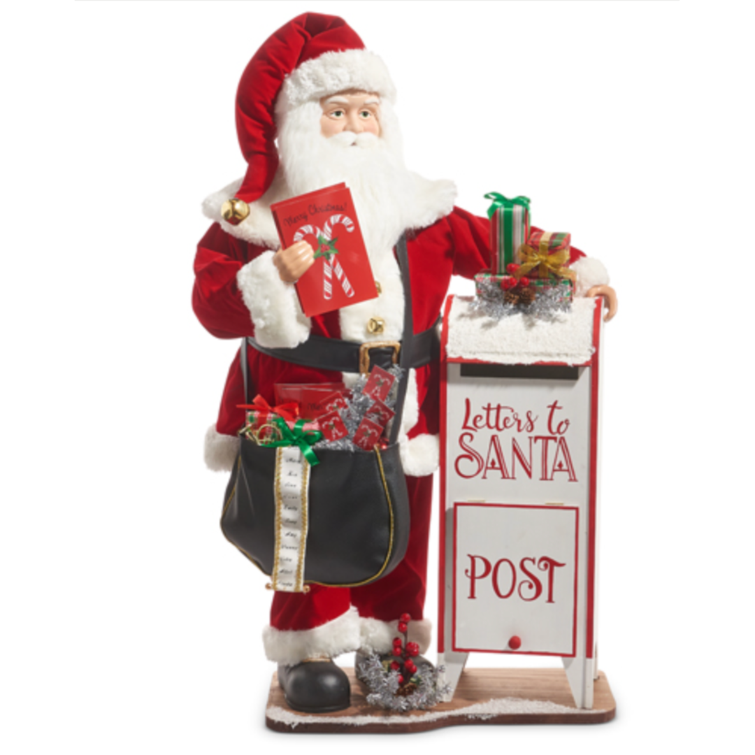 RAZ IMPORTS Santa With Mailbox (Shipping Charges Apply)