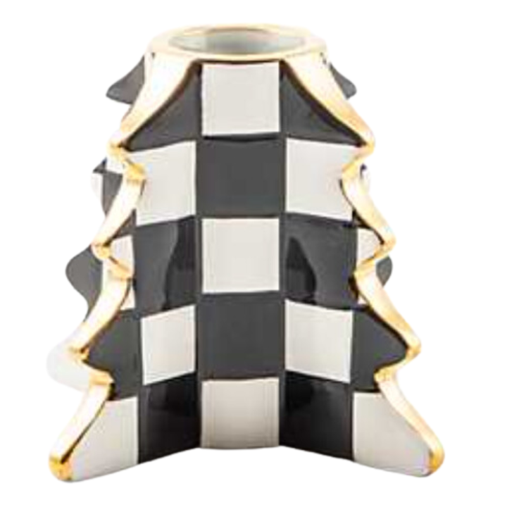 MACKENZIE CHILDS Check Tree Candle Holder