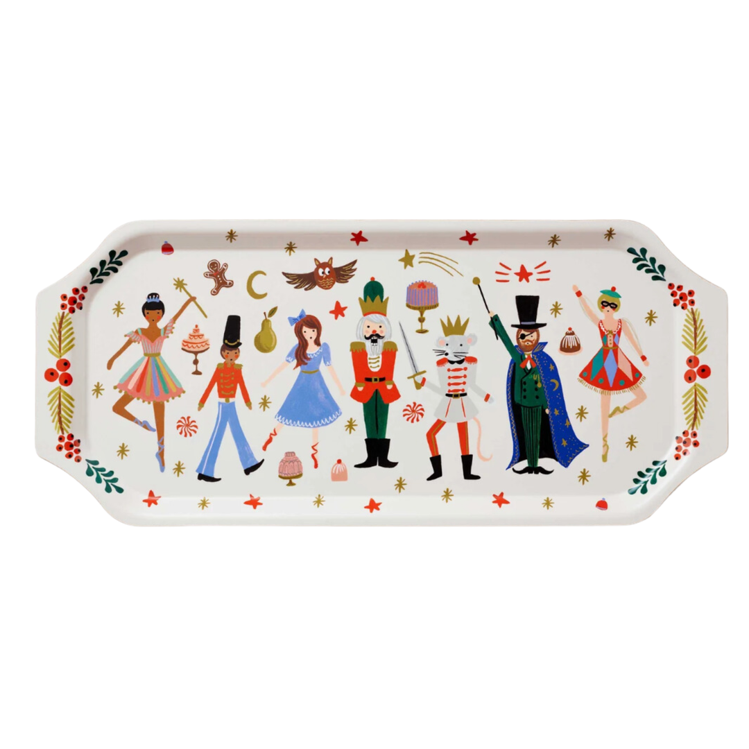 RIFLE PAPER Nutcracker Vintage Serving Tray