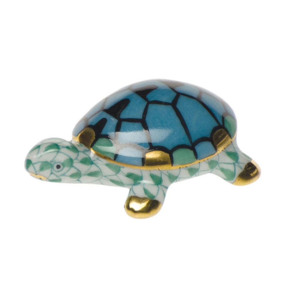 HEREND TINY TURTLE GREEN