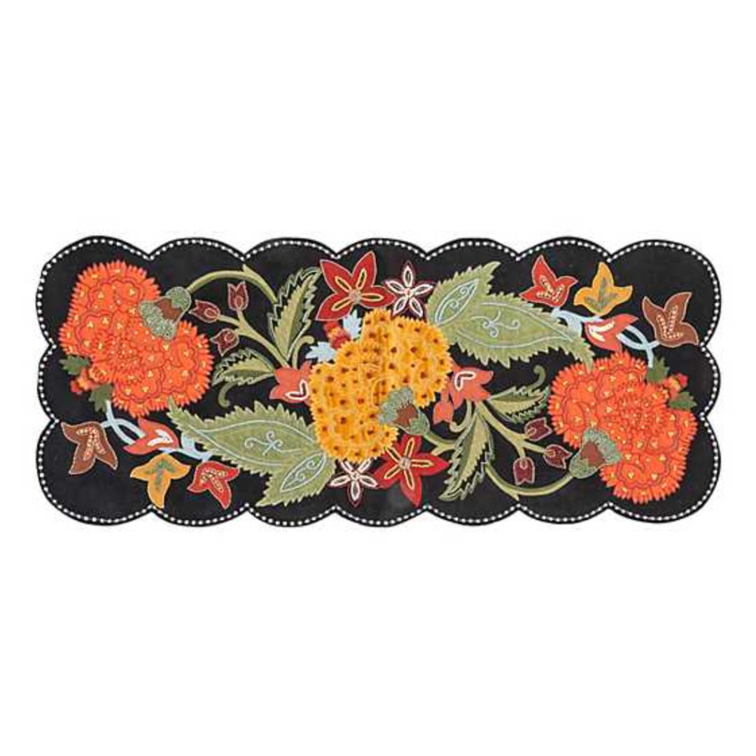 MACKENZIE CHILDS Fall On The Farm Table Runner