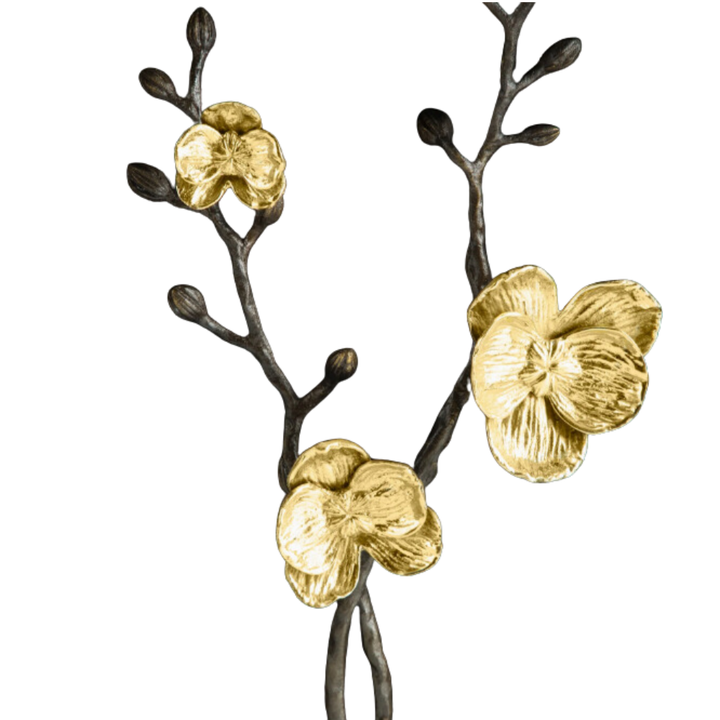 MICHAEL ARAM Gold Orchid Shadow Box