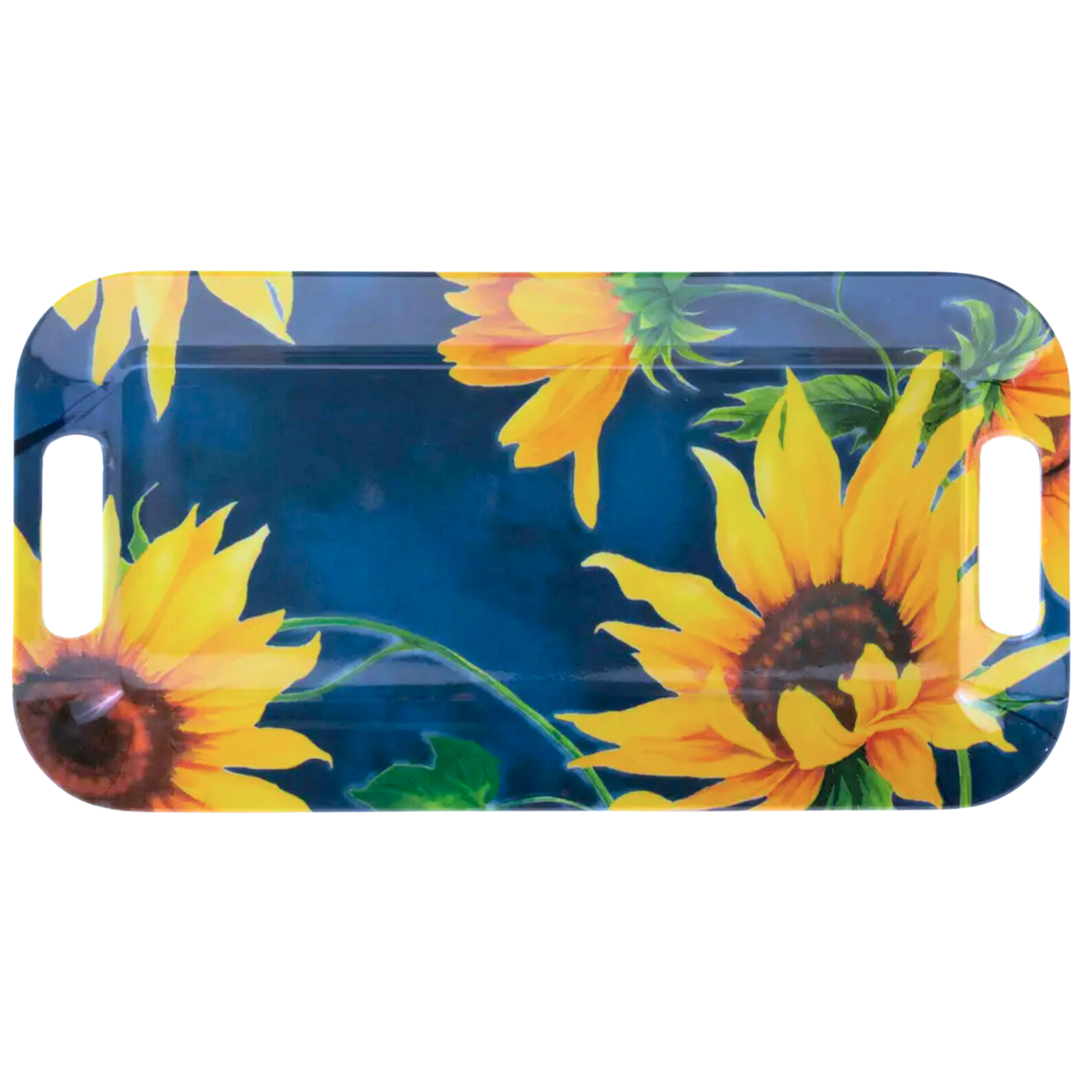 BOSTON INTERNATIONAL Sunshine Fall Blue Melamine Tray