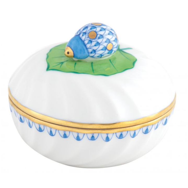 HEREND Ladybug Box BLUE