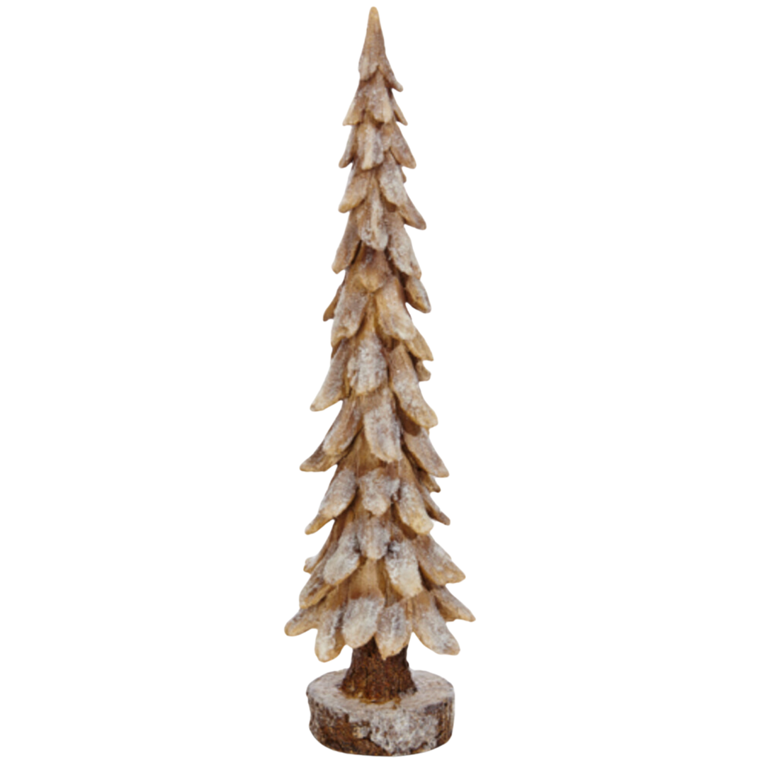 RAZ IMPORTS Snowy Brown Christmas Tree