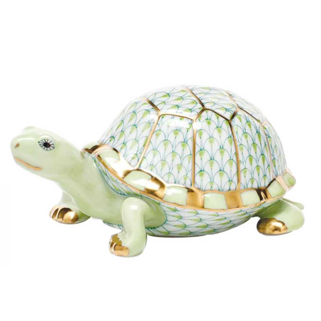 HEREND Small Box Turtle KEYLIME