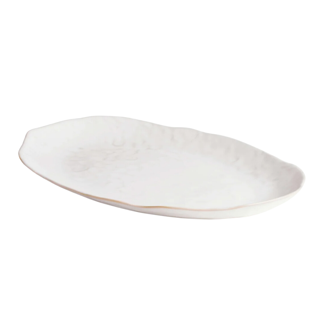 SIMON PEARCE Burlington Cloud Large Oval Platter