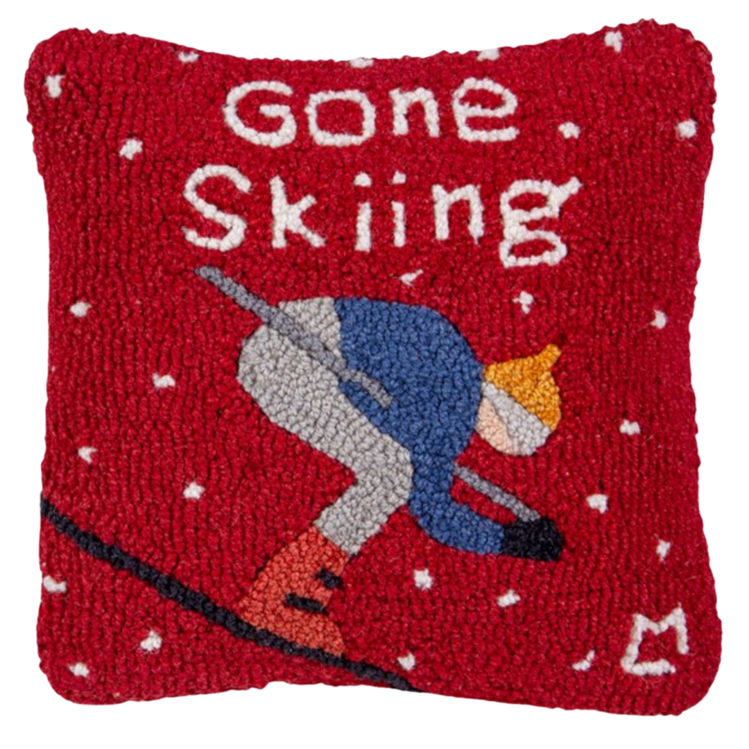 CHANDLER 4 CORNERS Gone Skiing Pillow