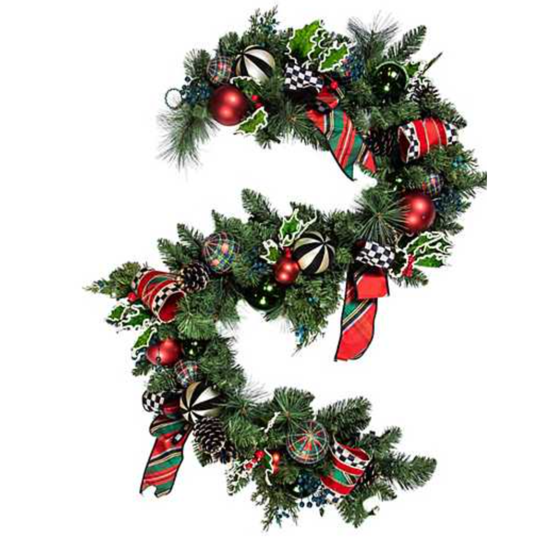 MACKENZIE CHILDS Tartastic Illuminated Garland