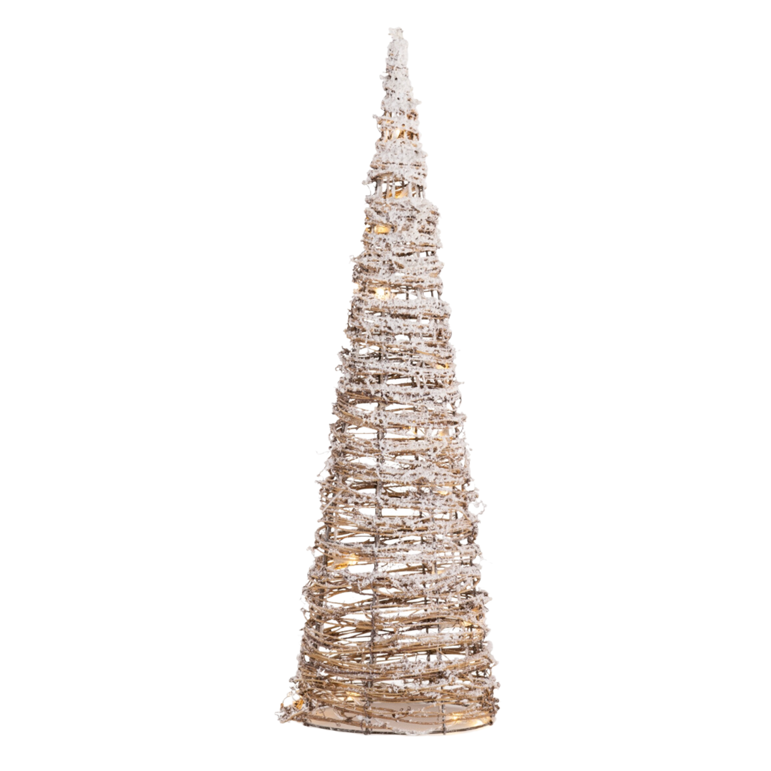 MELROSE Medium Vine Wrapped Cone Shaped Tree