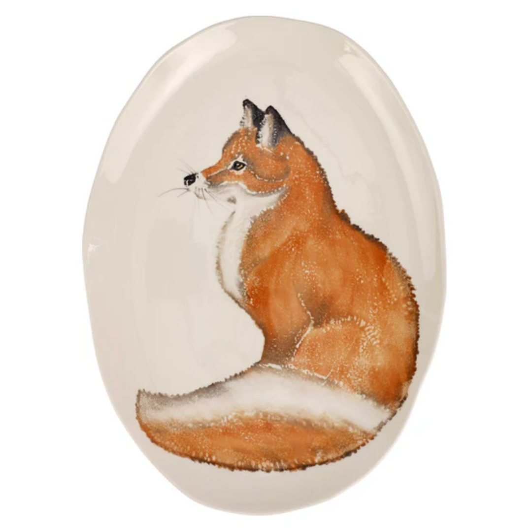 VIETRI Cacciatore Fox Medium Oval Platter