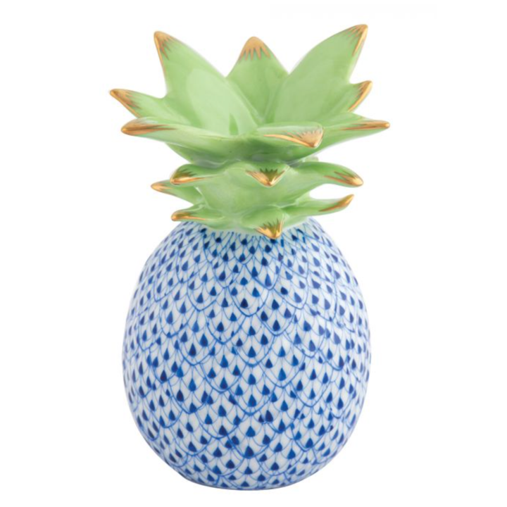 HEREND Medium Pineapple SAPPHIRE