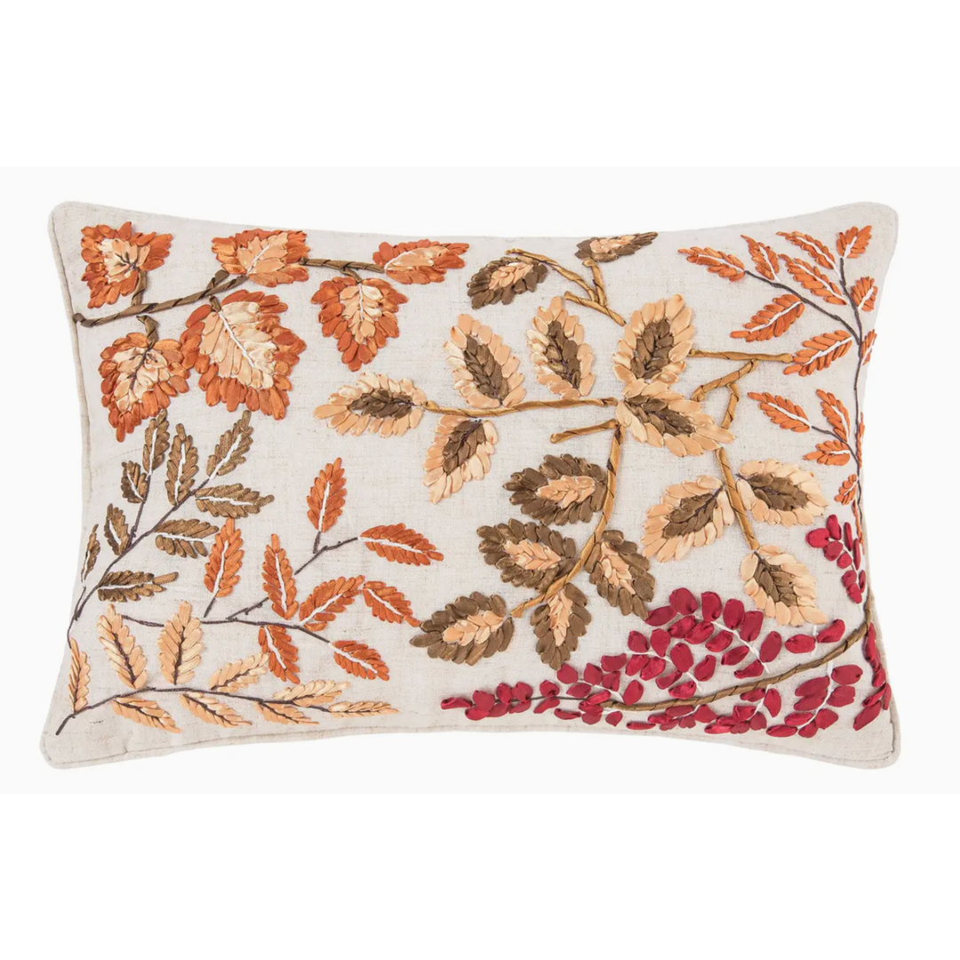 C&F HOME Fall Harvest Falling Leaves Throw Pillow