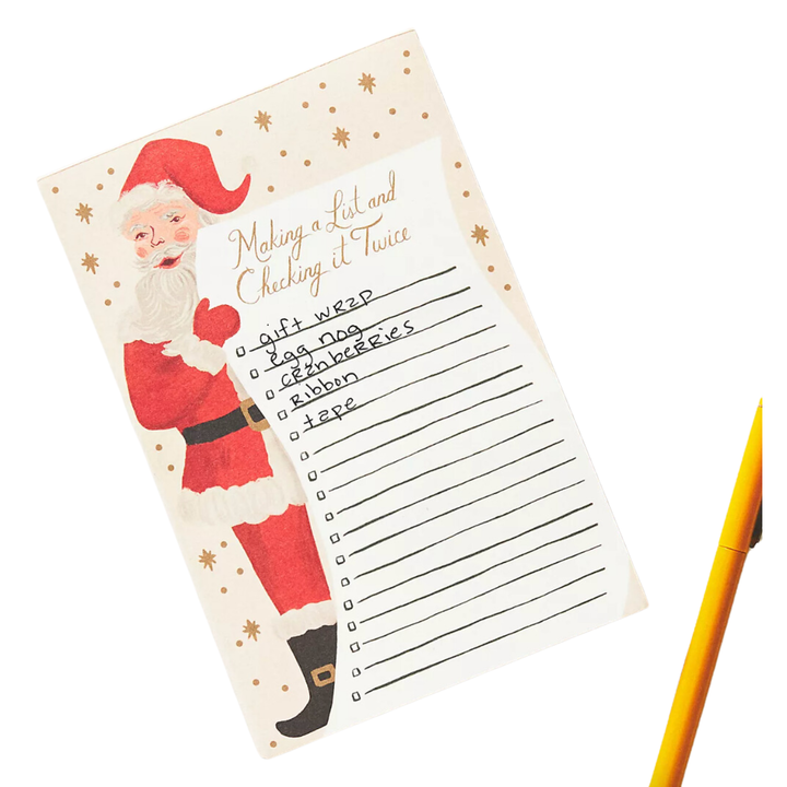 RIFLE PAPER Santa's List Note Pad