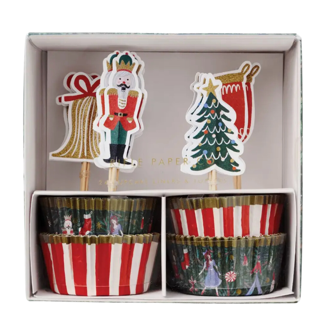 RIFLE PAPER Nutcracker Cupcake Kit