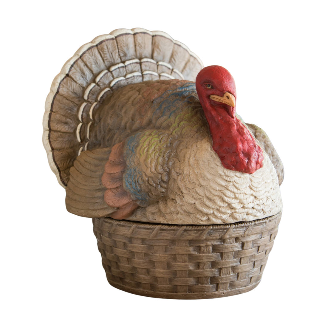 BETHANY LOWE Vintage Turkey Basket Container