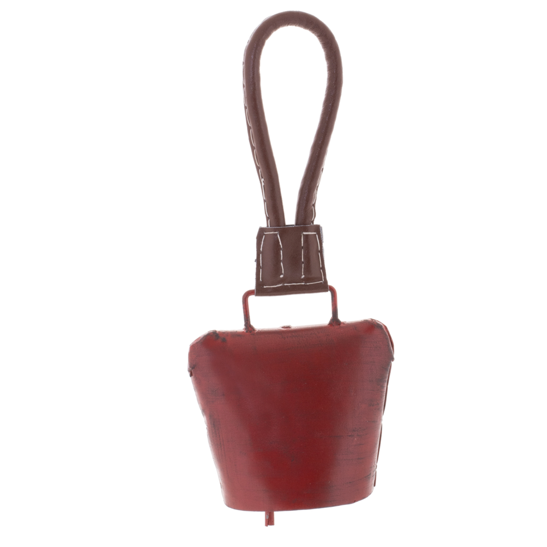 MELROSE Old World Large Iron Red Bell