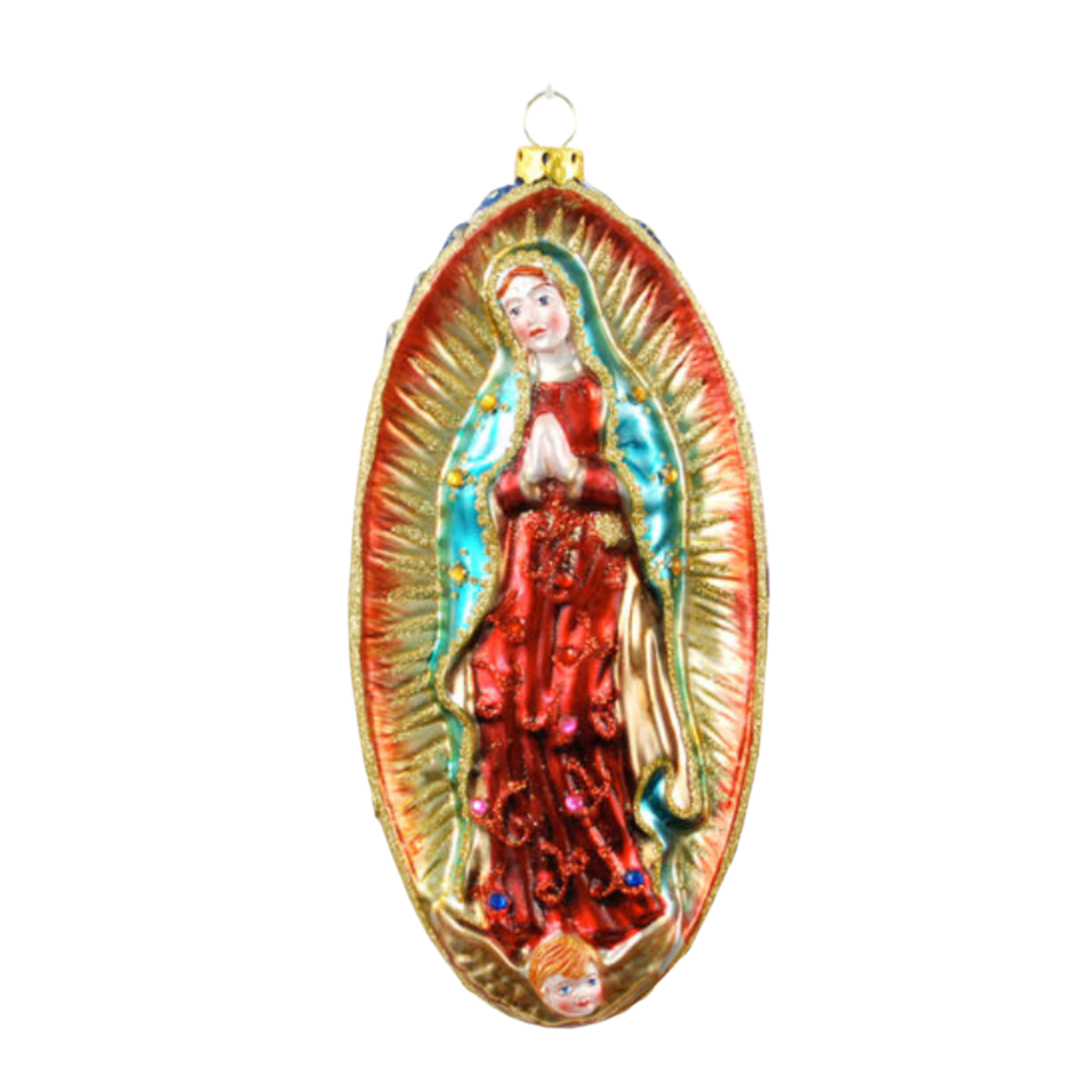 180 DEGREES Madonna Glass Christmas Ornament