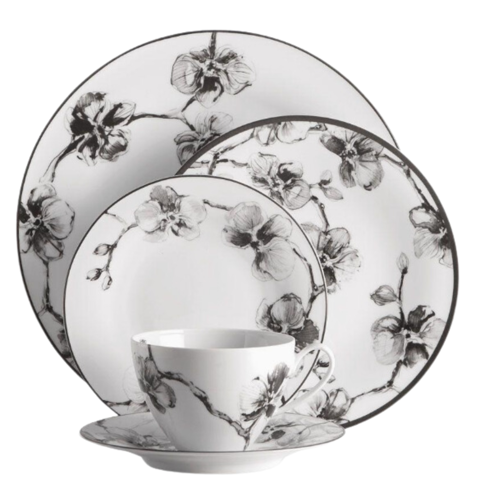 MICHAEL ARAM BLACK ORCHID DINNER PLATE