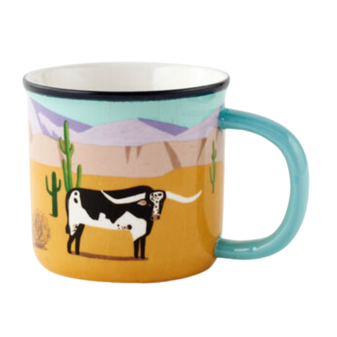 180 DEGREES Longhorn Ceramic Mug