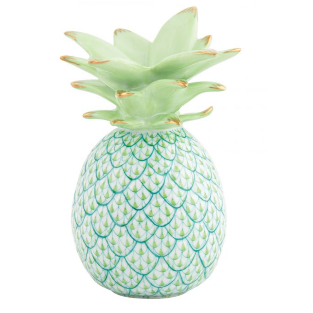 HEREND Medium Pineapple KEYLIME