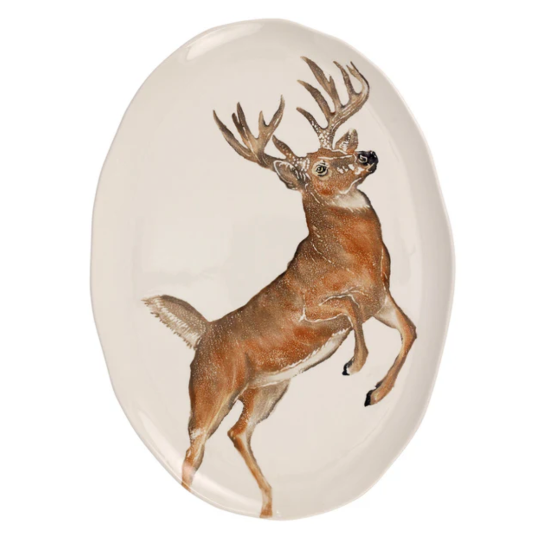 VIETRI Large Cacciatore Deer Platter