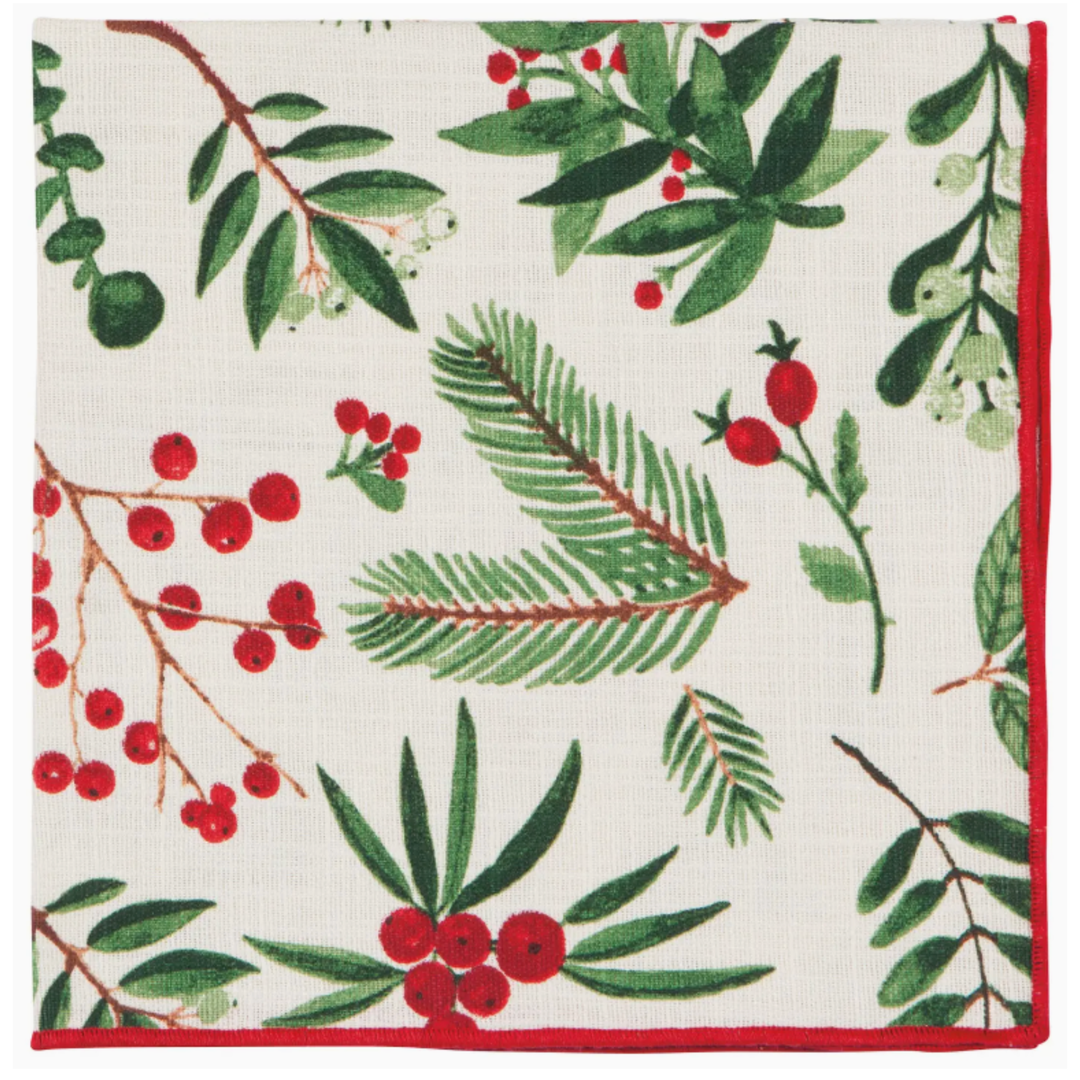 NOW DESIGNS Winterberry Christmas Napkins