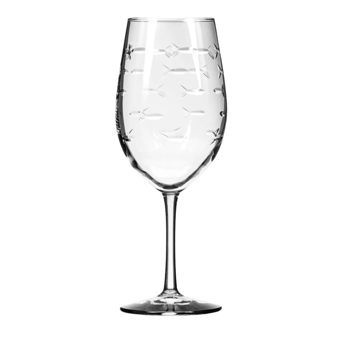 ROLF School of Fish Wine Glass