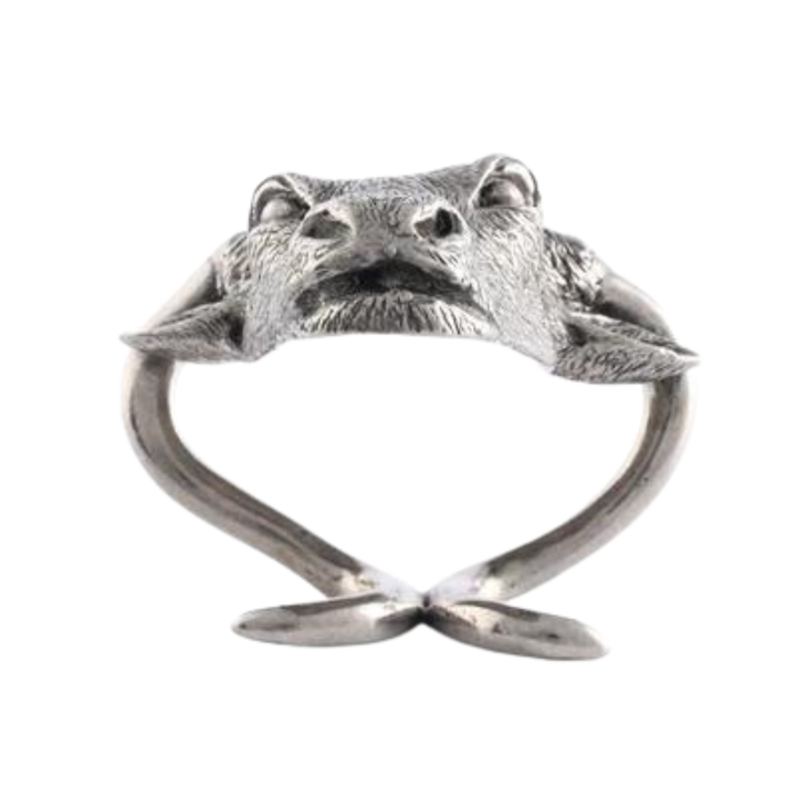 VAGABOND HOUSE STEER HEAD PEWTER NAPKIN RING