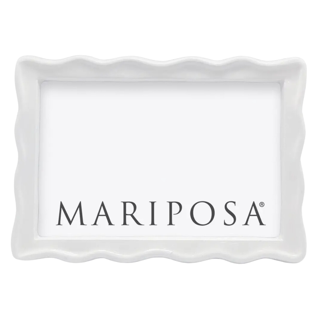 MARIPOSA Small Wavy White Frame