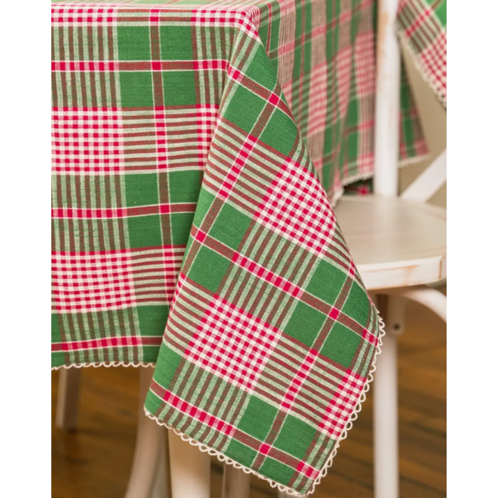 APRIL CORNELL Holly Plaid Table Cloth