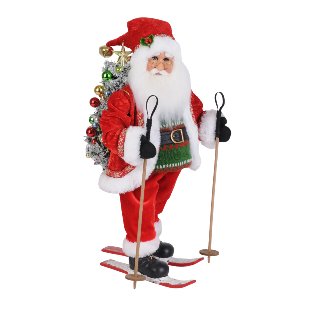 KAREN DIDION Lighted Ski Santa