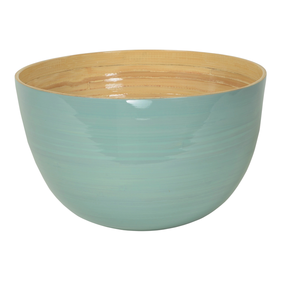 ALBERT L. Ice Blue Bamboo Family Bowl