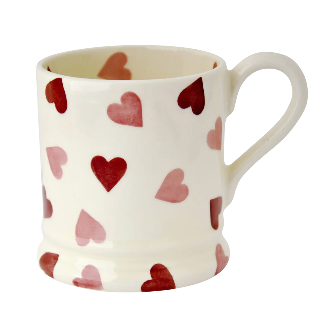 EMMA BRIDGEWATER Pink Hearts Half Pint Mug