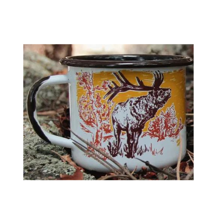 ALPINECHO ELK ENAMEL MUG