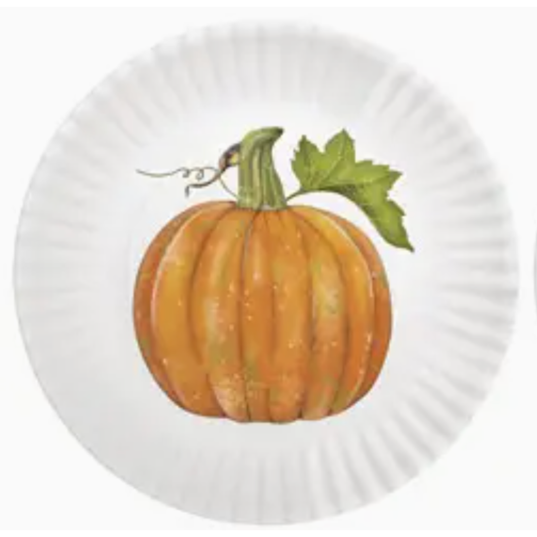 MARY LAKE THOMPSON Melamine Pumpkin Appetizer Plate