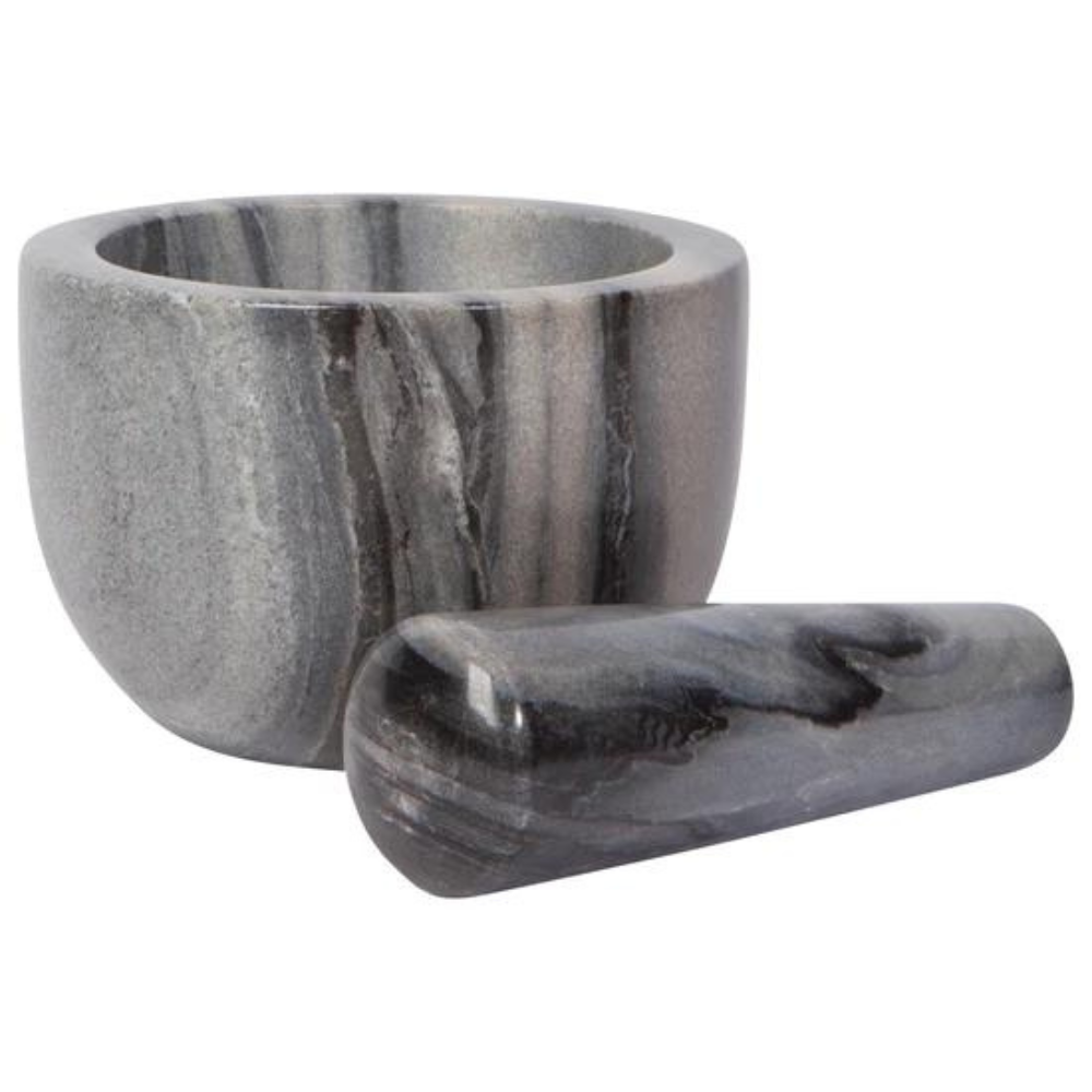 DANICA HEIRLOOM Heirloom Slate Marble Mortar And Pestle