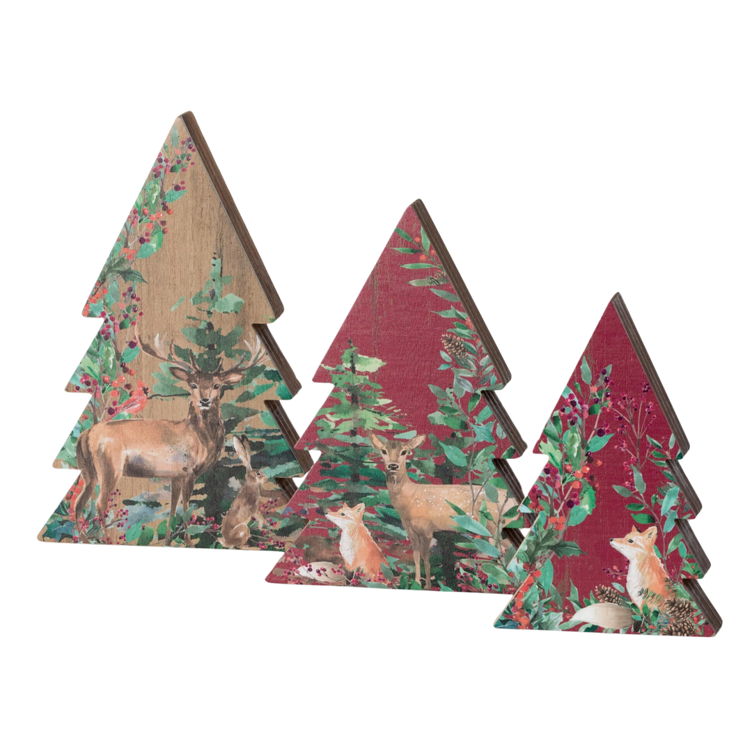 SULLIVANS Deer Tabletop Christmas Trees