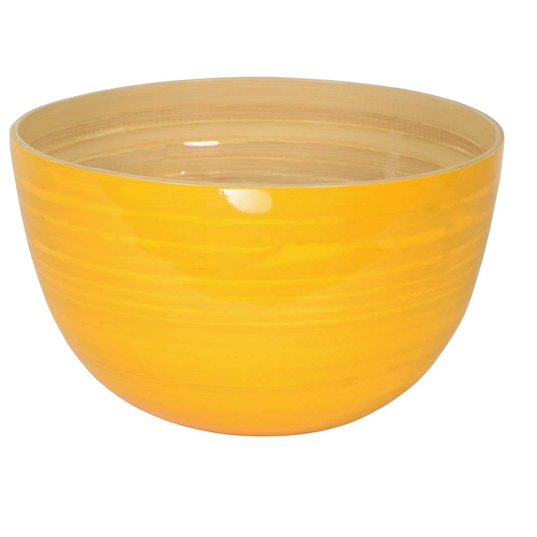 ALBERT L. Yellow Bamboo Family Bowl